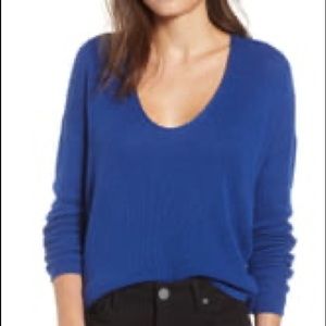Bp. Textured Stitch V-Neck Pullover